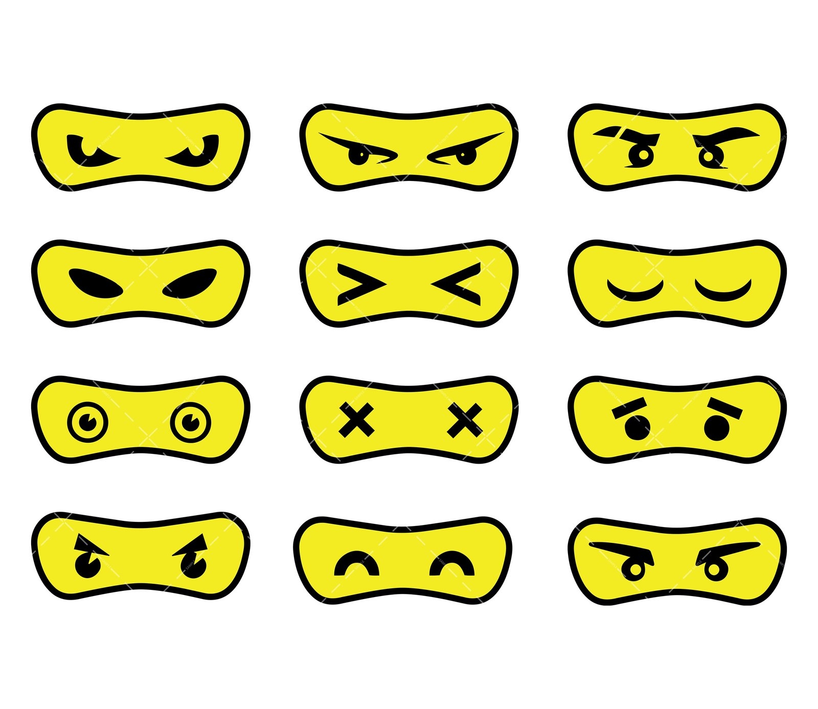 Ninja Eyes Mask SVG PNG PDF Ninja SVG