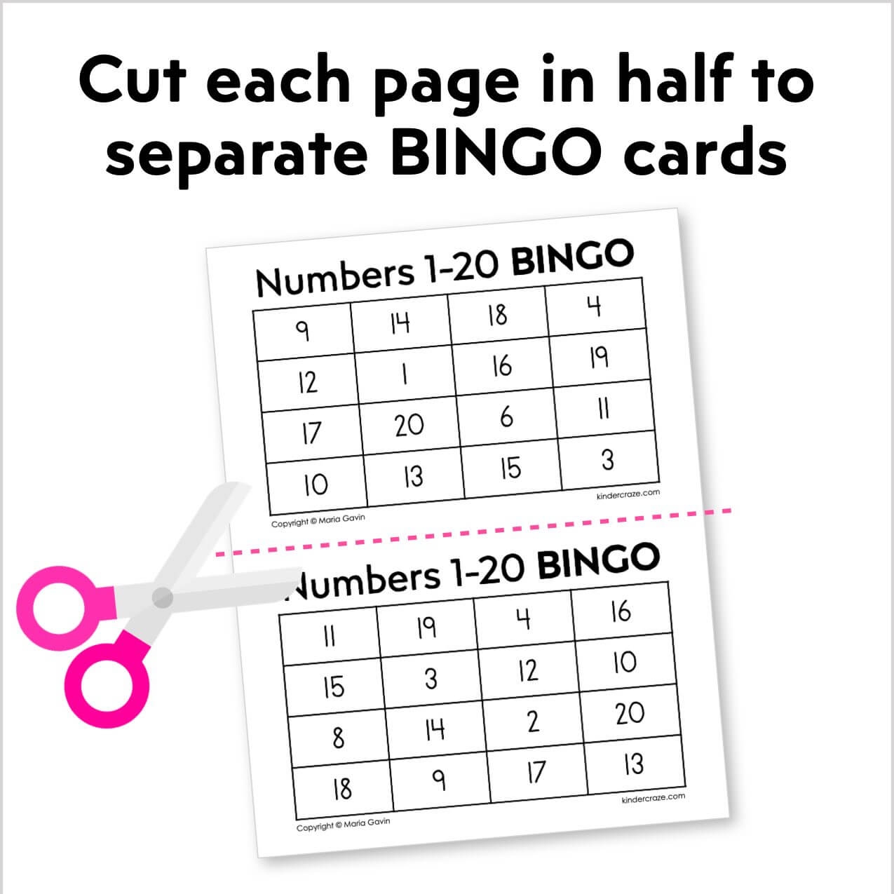 Teen Numbers Bingo Free Printable