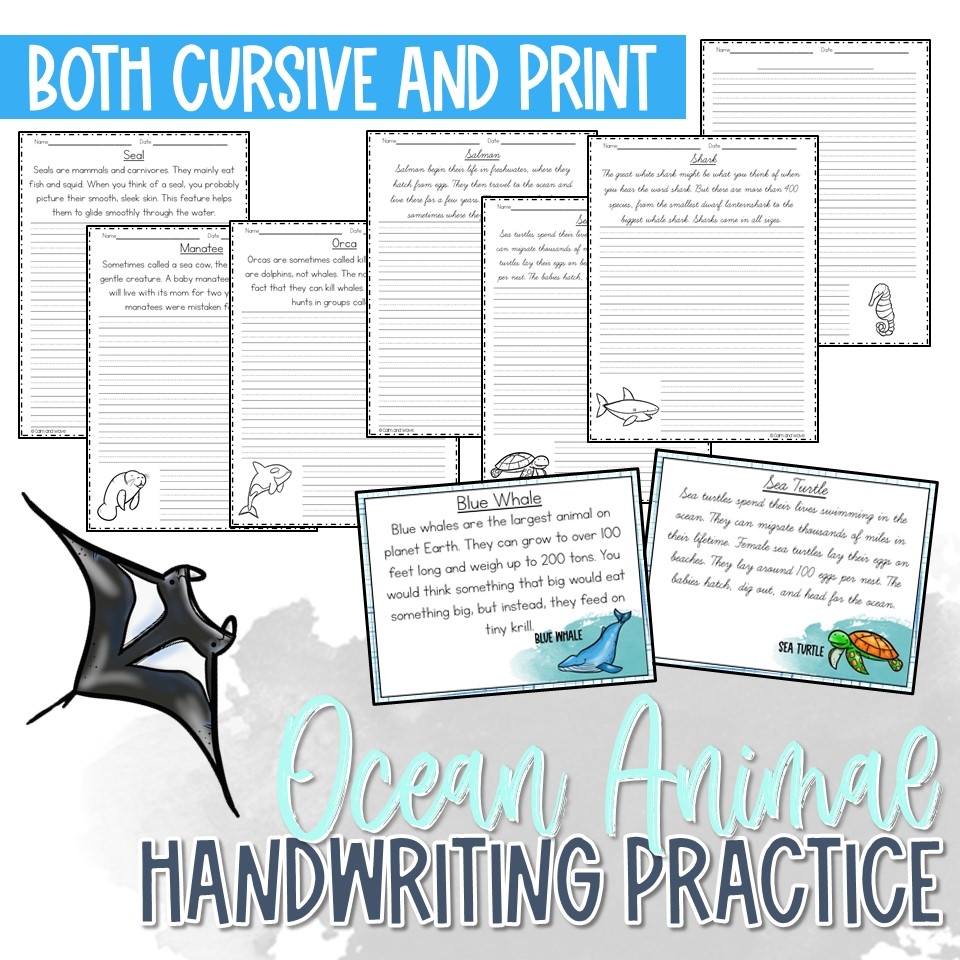 Science Copywork Free Printable