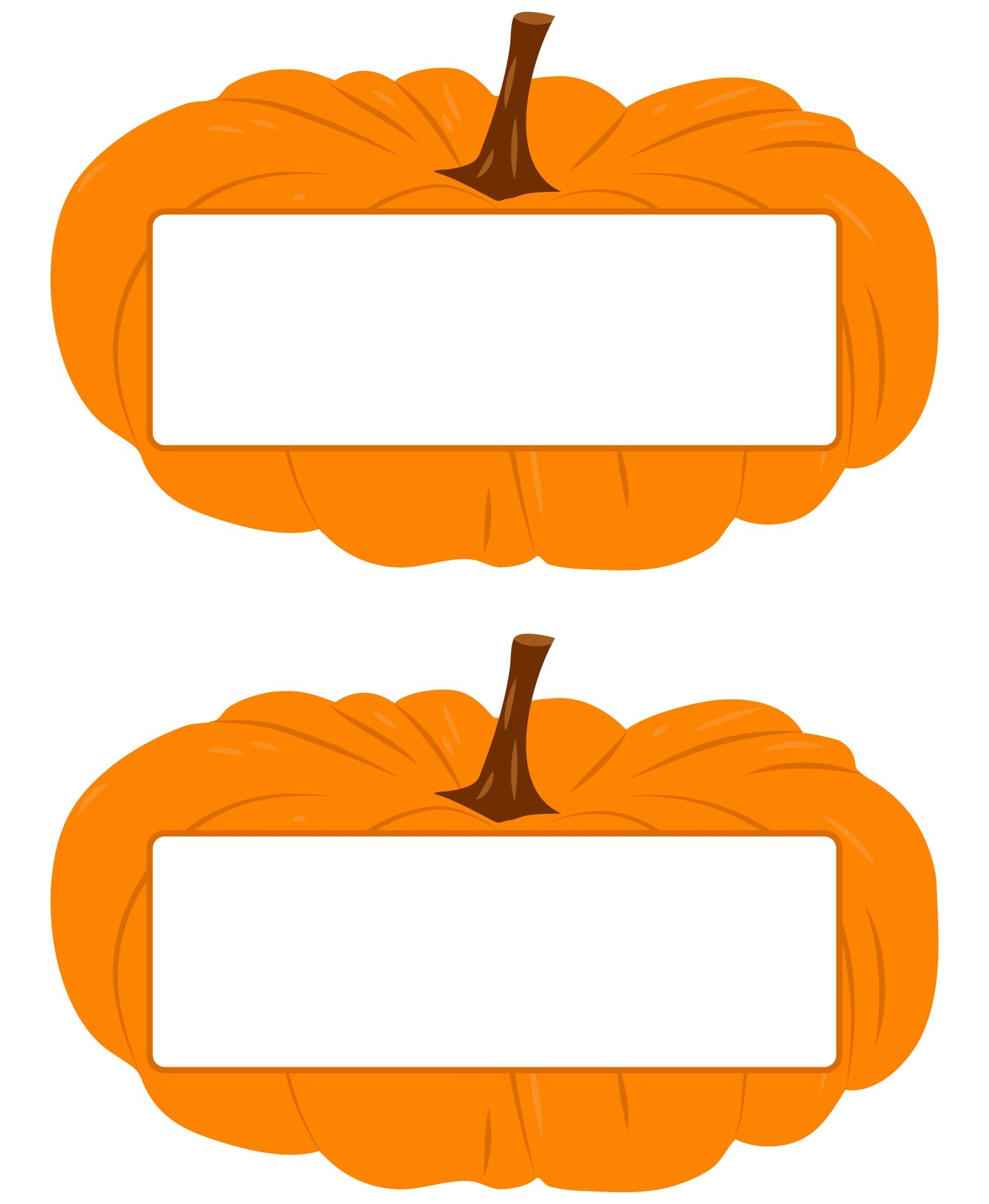 Orange Pumpkin 6 Free PDF Printables Printablee