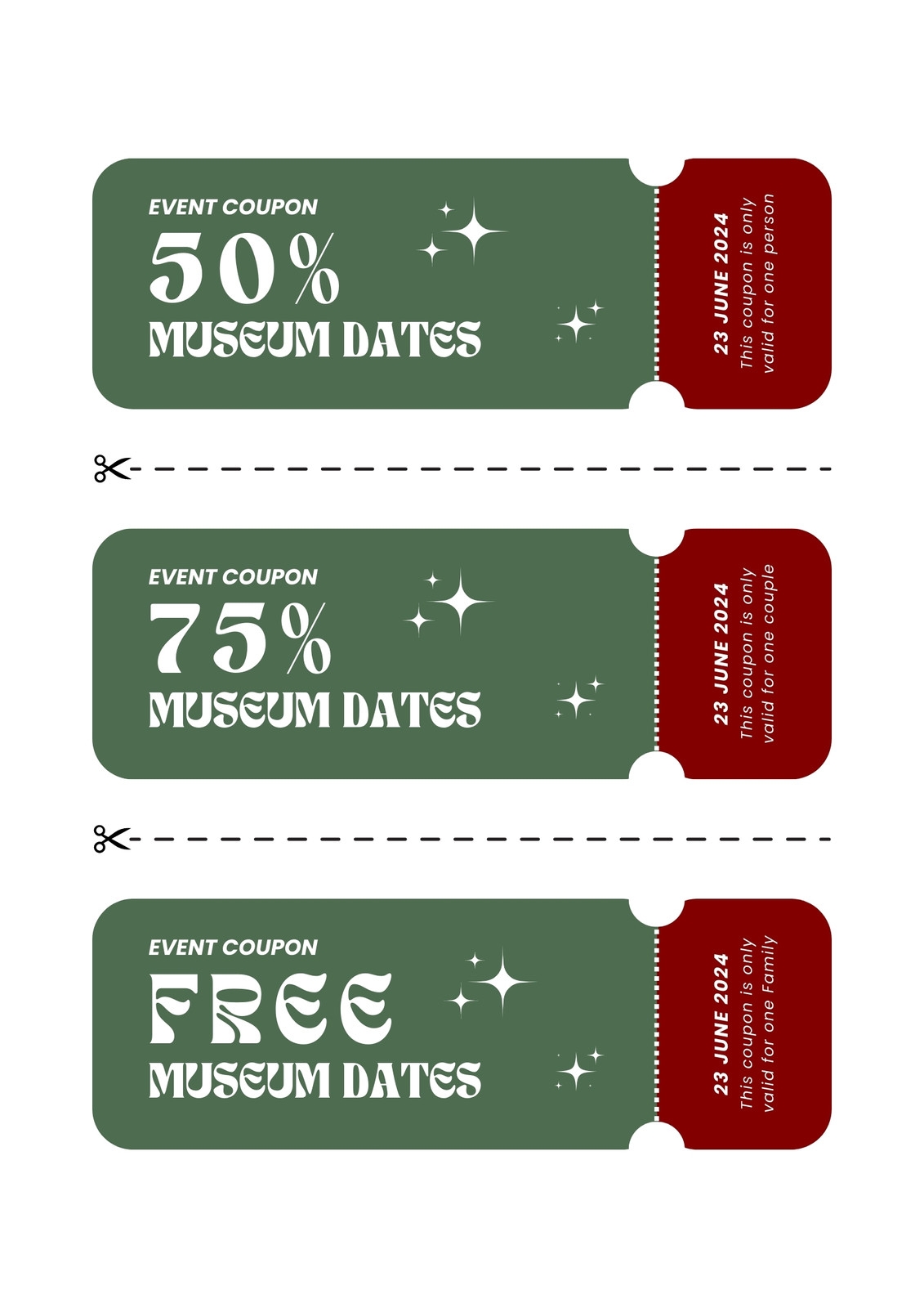 Page 14 Free Printable Customizable Coupon Templates Canva