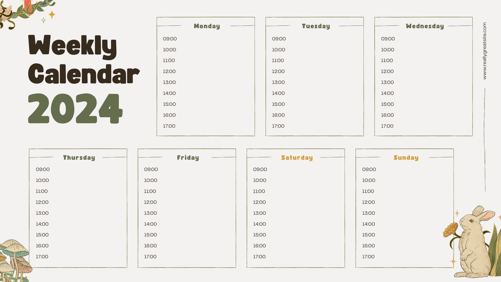 Page 3 Free Printable Customizable Weekly Calendar Templates Canva