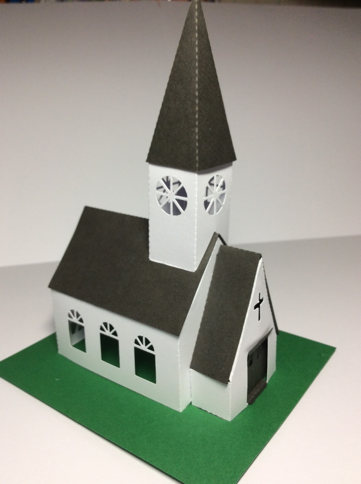 Papercrafts And Other Fun Things Miniature House 9 Church With A Steeple