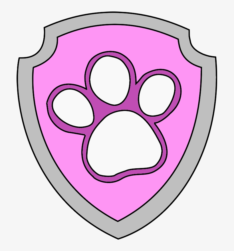Paw Patrol Badge Pink Paw Patrol Badge Free Transparent PNG Download PNGkey