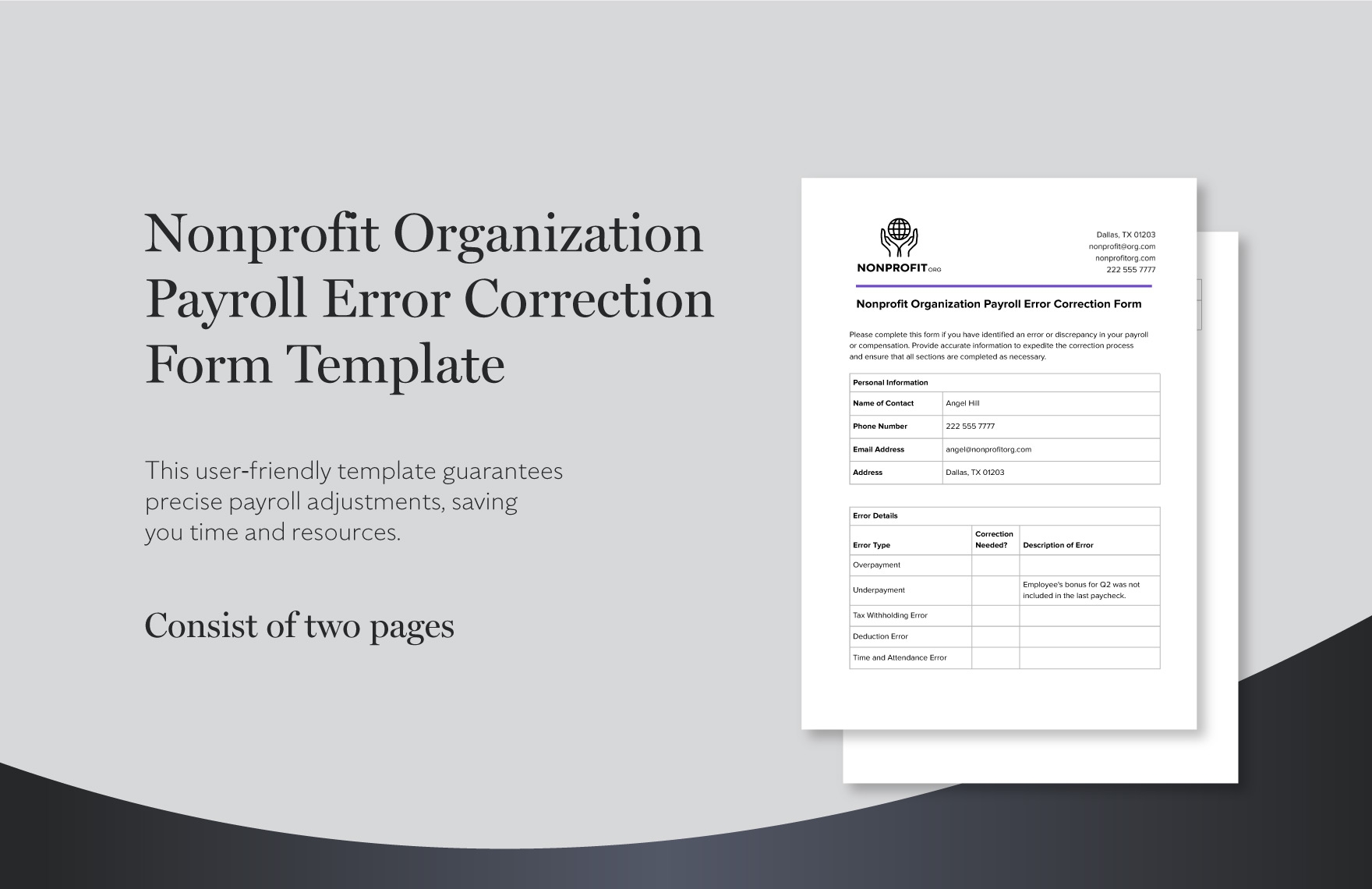 Free Printable Payroll Deduction Forms