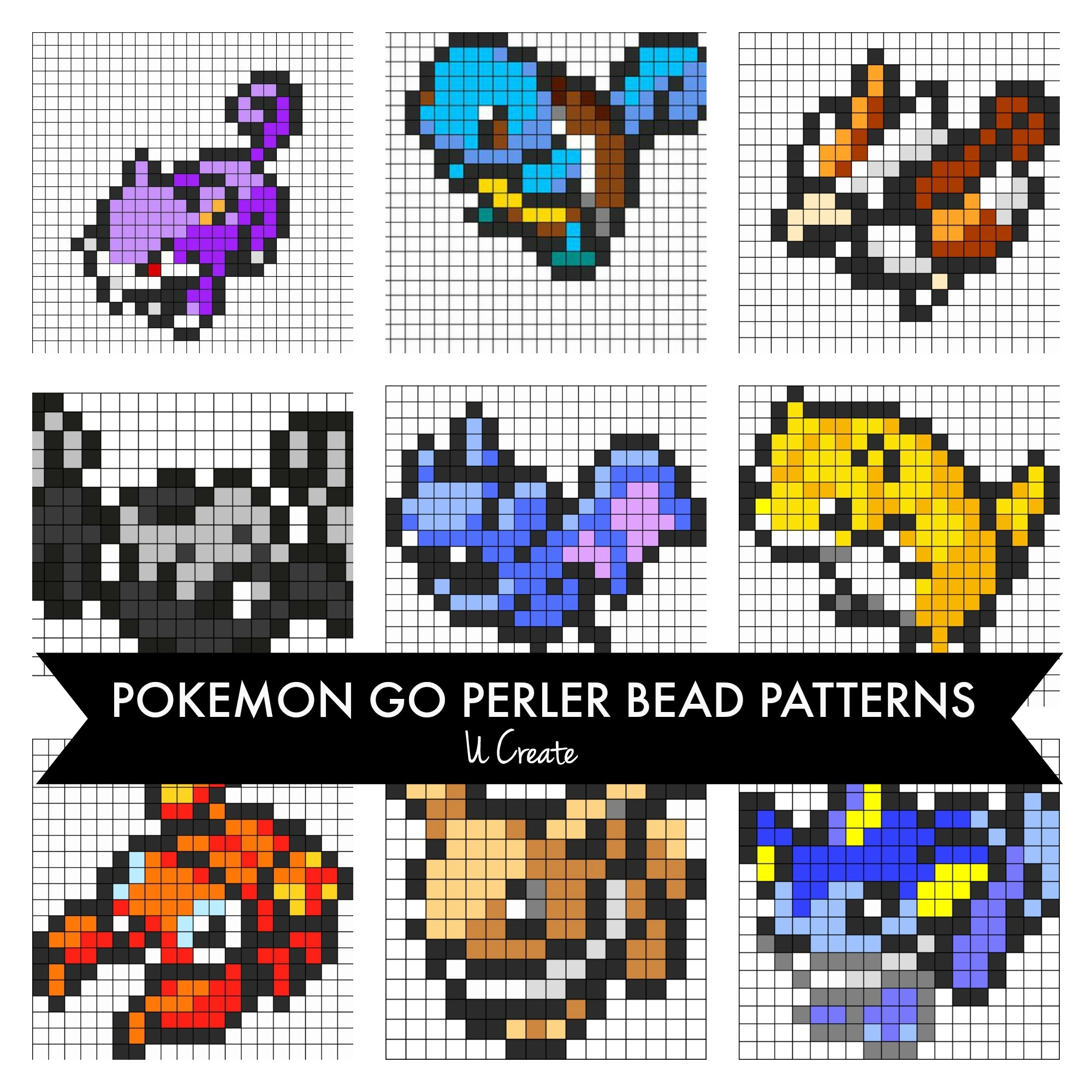 Pokemon Go Perler Bead Patterns