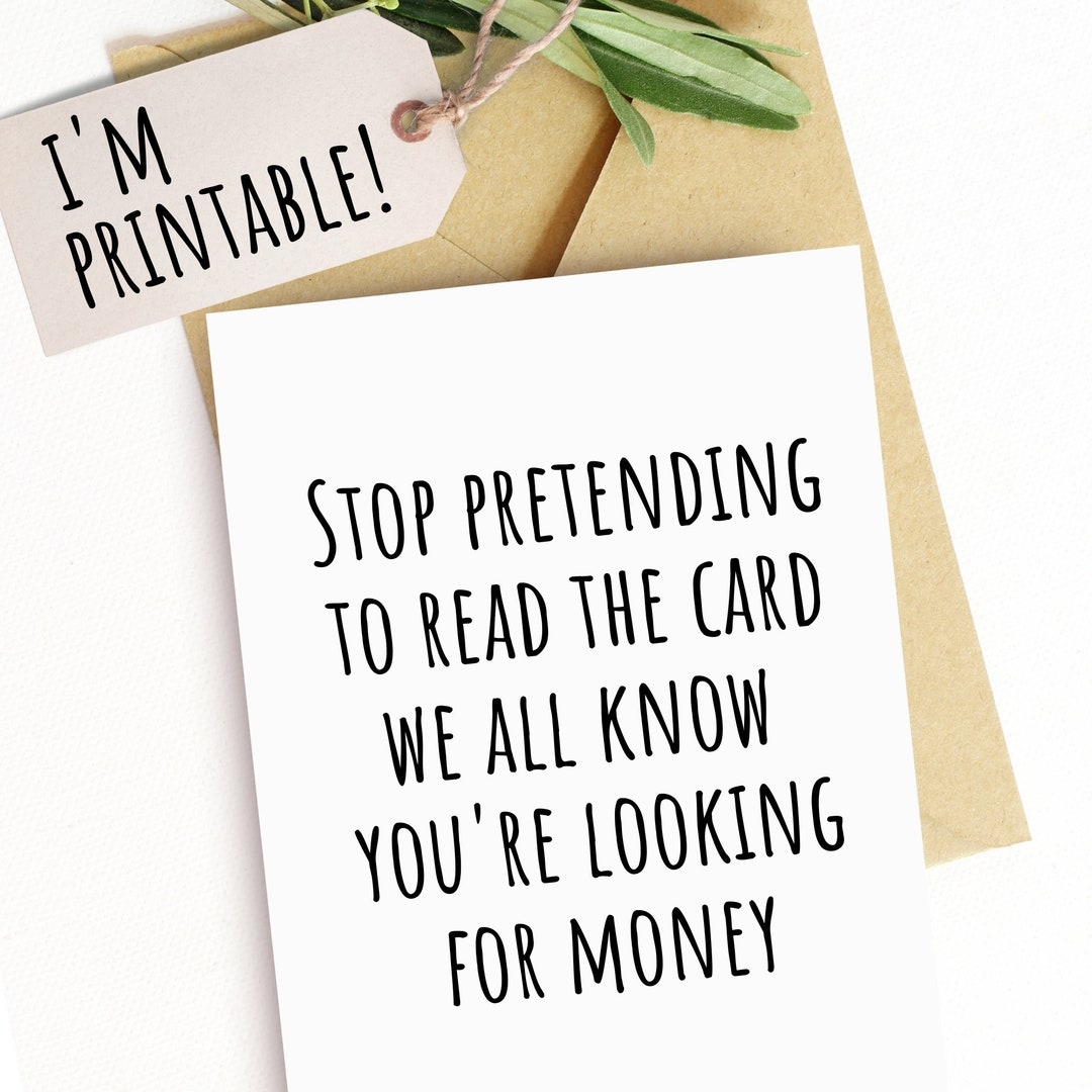 Printable Birthday Card Funny Card For Teen Teenage Boy Or Girl Niece Nephew Son Daughter Grandson Granddaughter Humorous Kids Card Gift Etsy