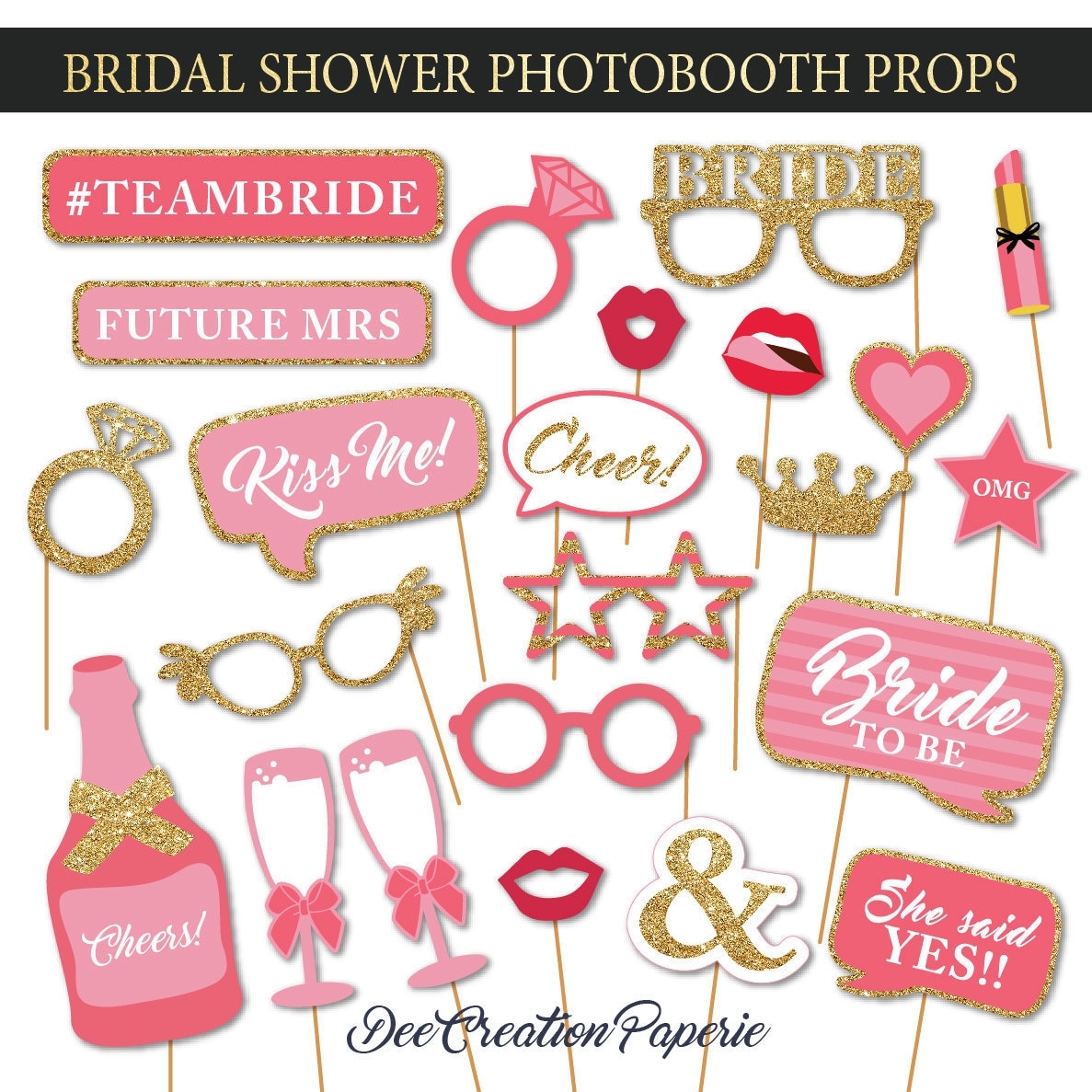 Free Pre Wedding Props Printable