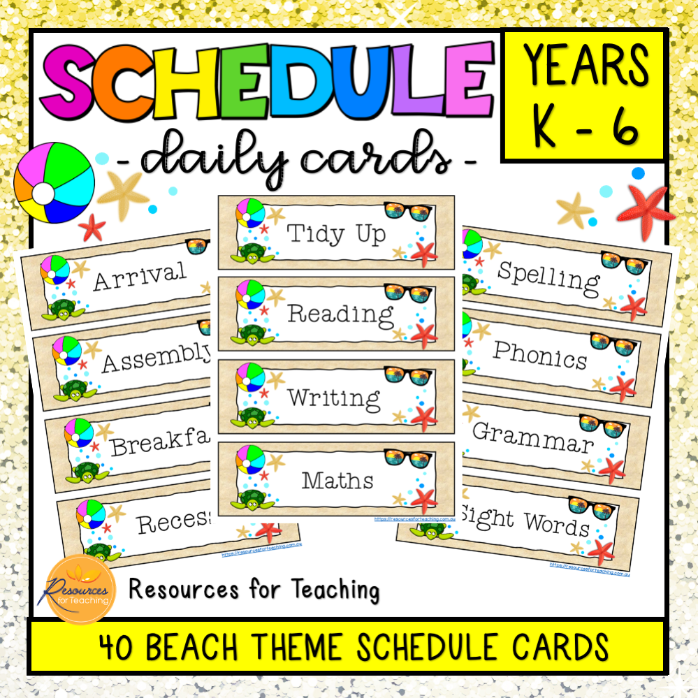 Printable Daily Schedule Cards Resources For Teaching Australia