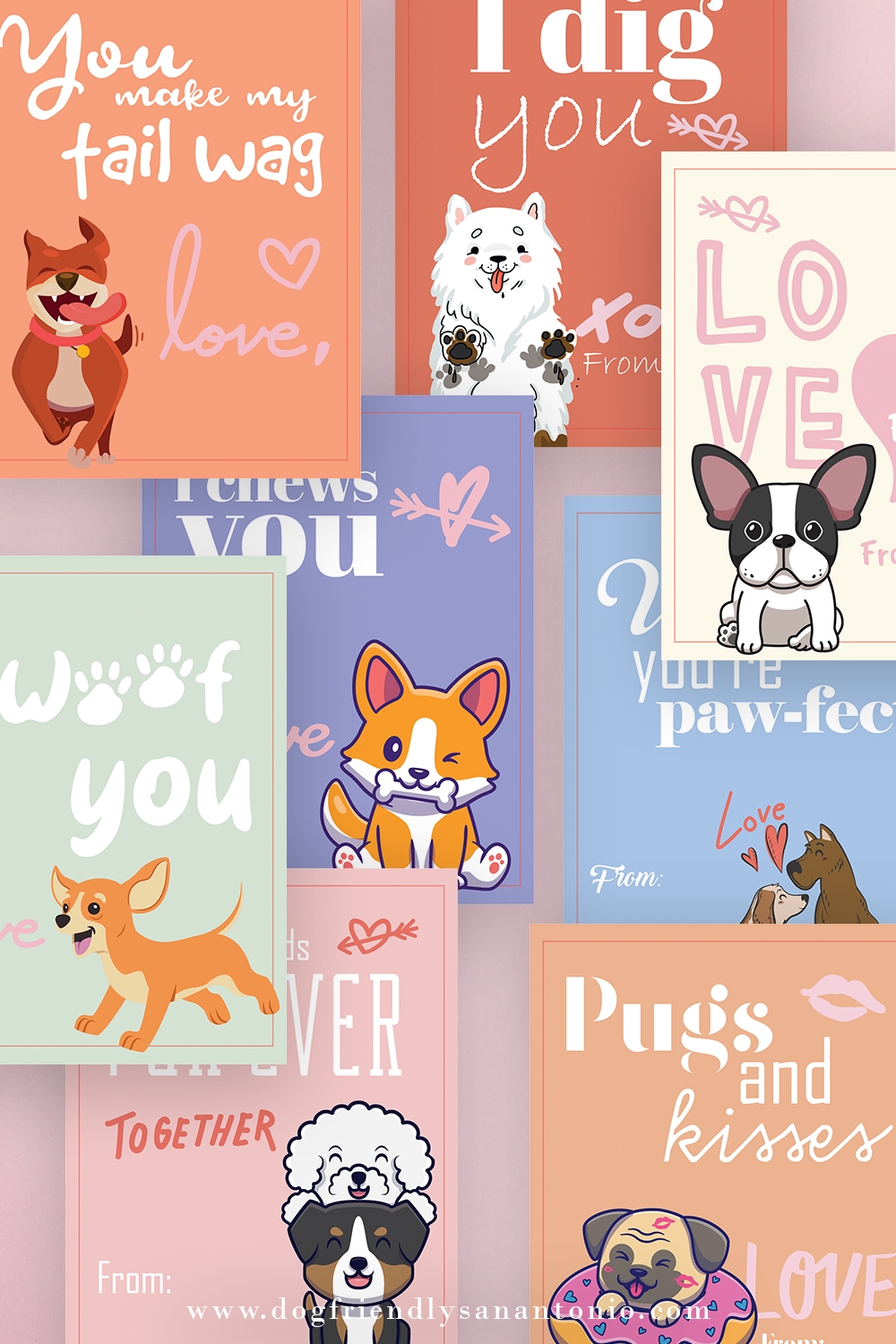 Printable Dog Valentine s Day Cards The Dog Guide San Antonio