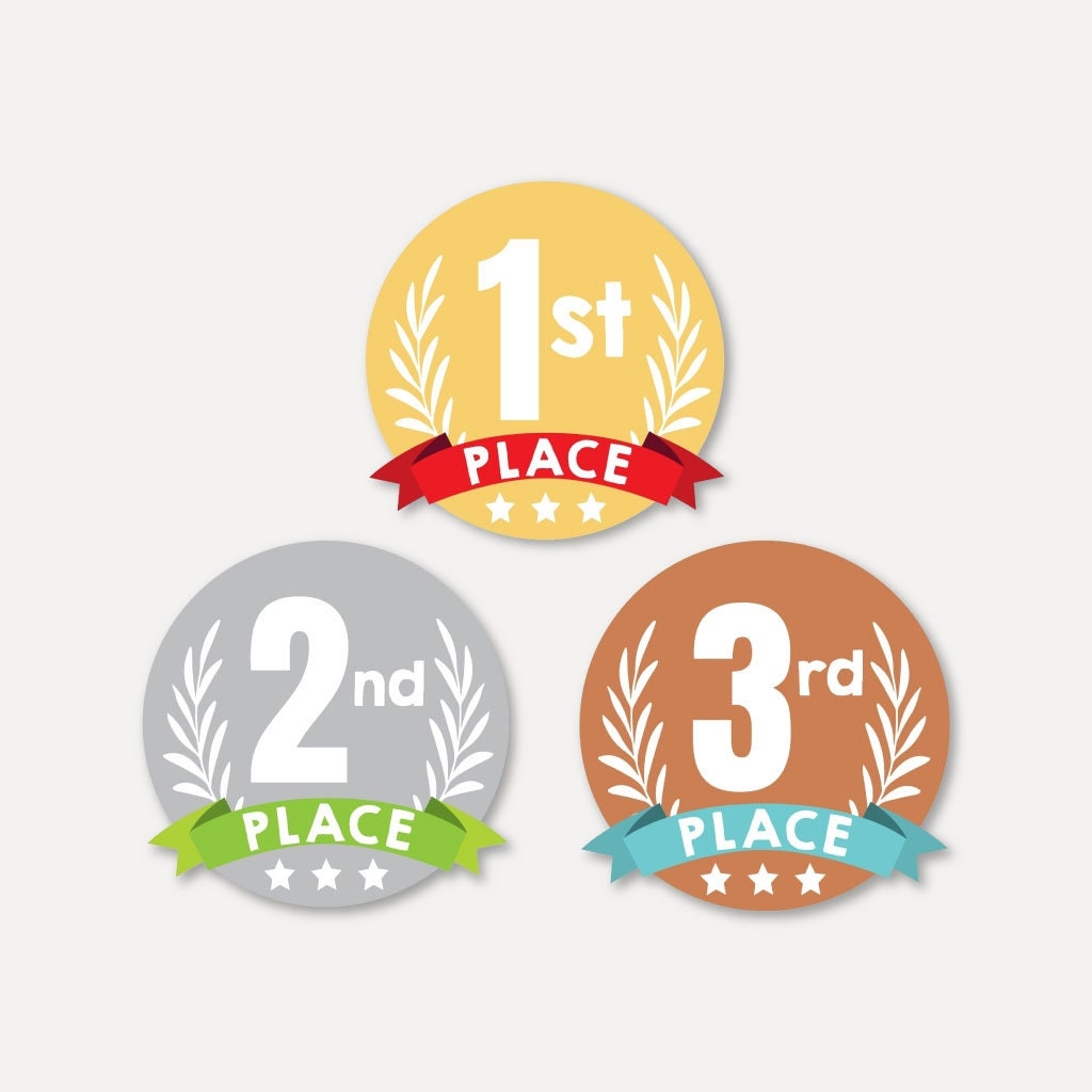 Printable Olympic Medal Templates Gold Silver Bronze Medallions First Place Award Team Prizes Olympic Party Supplies Contest Award Pins Etsy