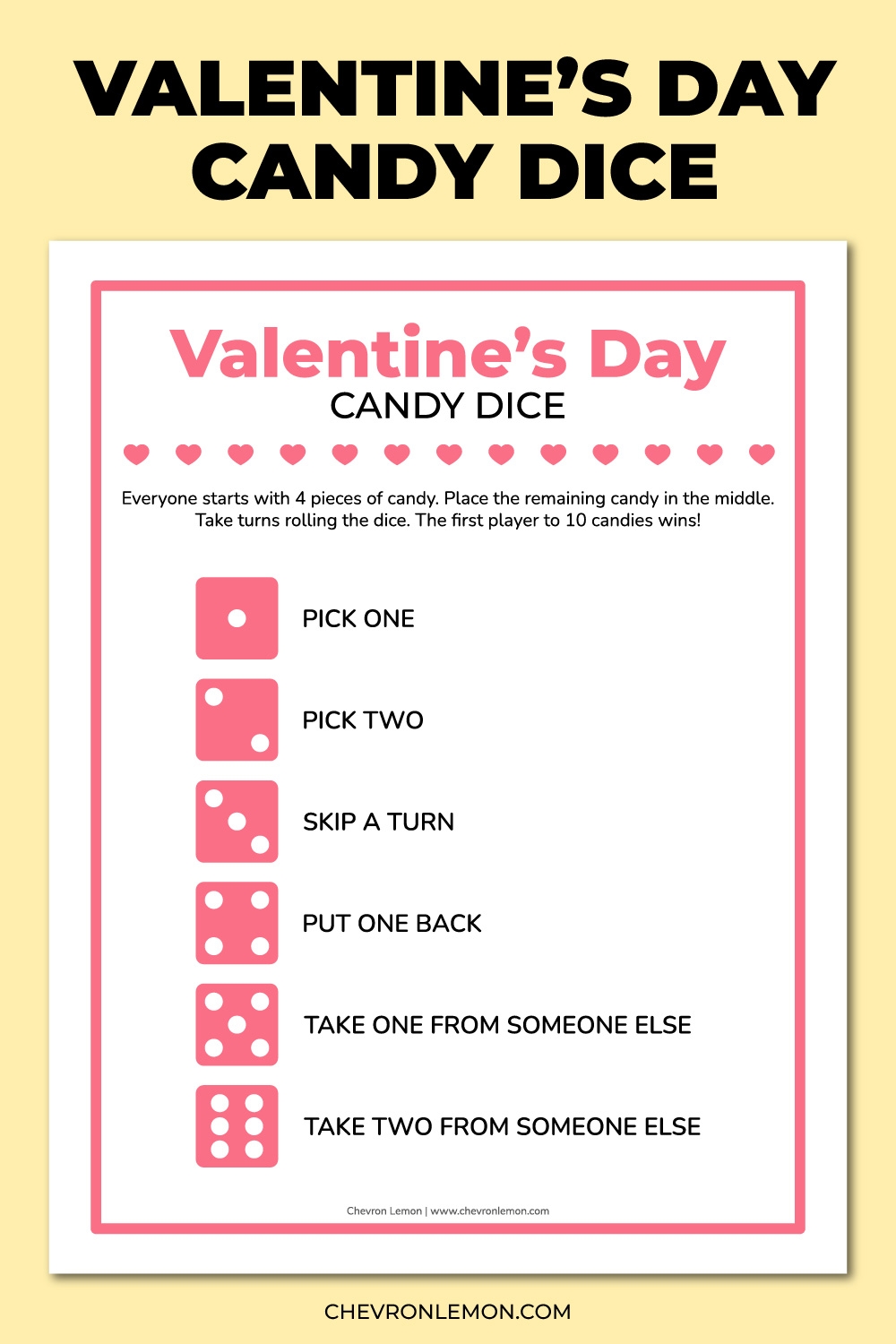 Free Printable Valentine Game
