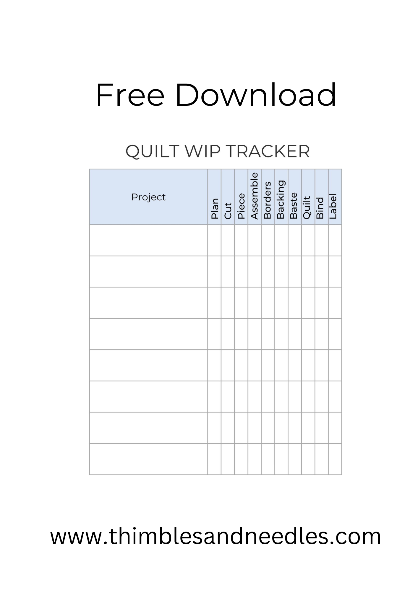 Quilt Planner Thimblesandneedles