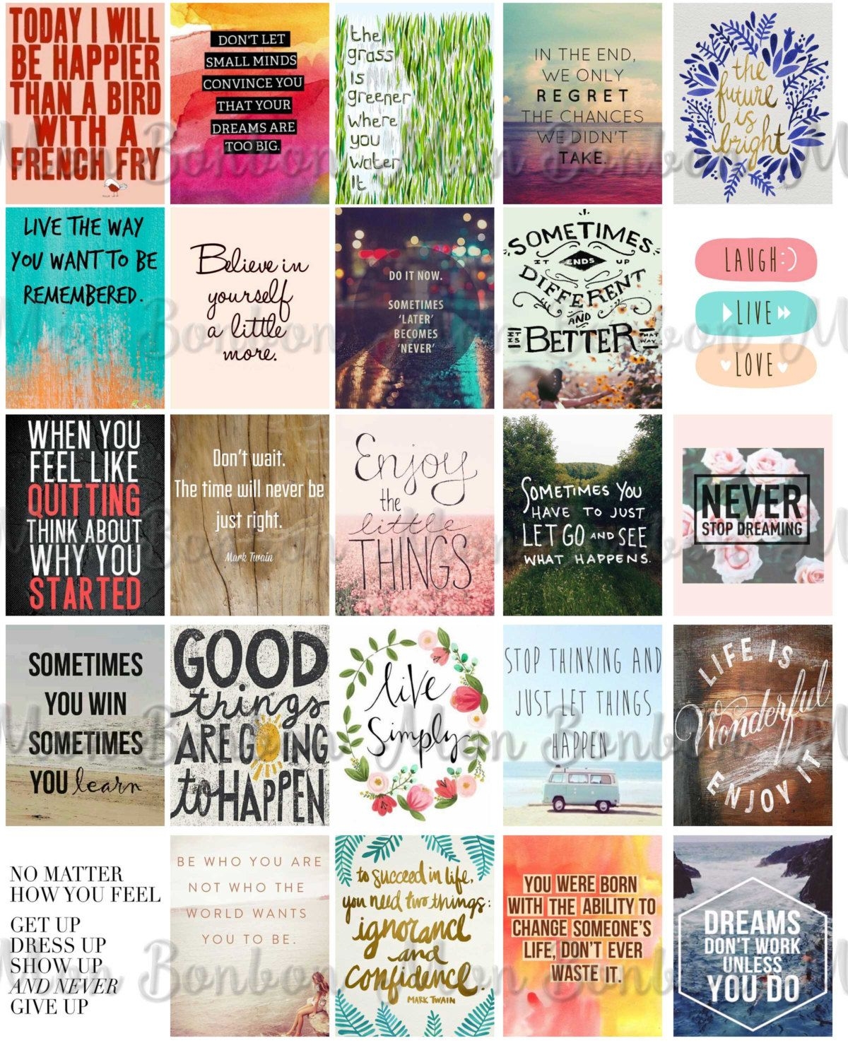 Quote Stickers Planner Printable Motivational Quotes Life Planner Quotes Download And Print Fits Erin Condren Life Planner Etsy Australia