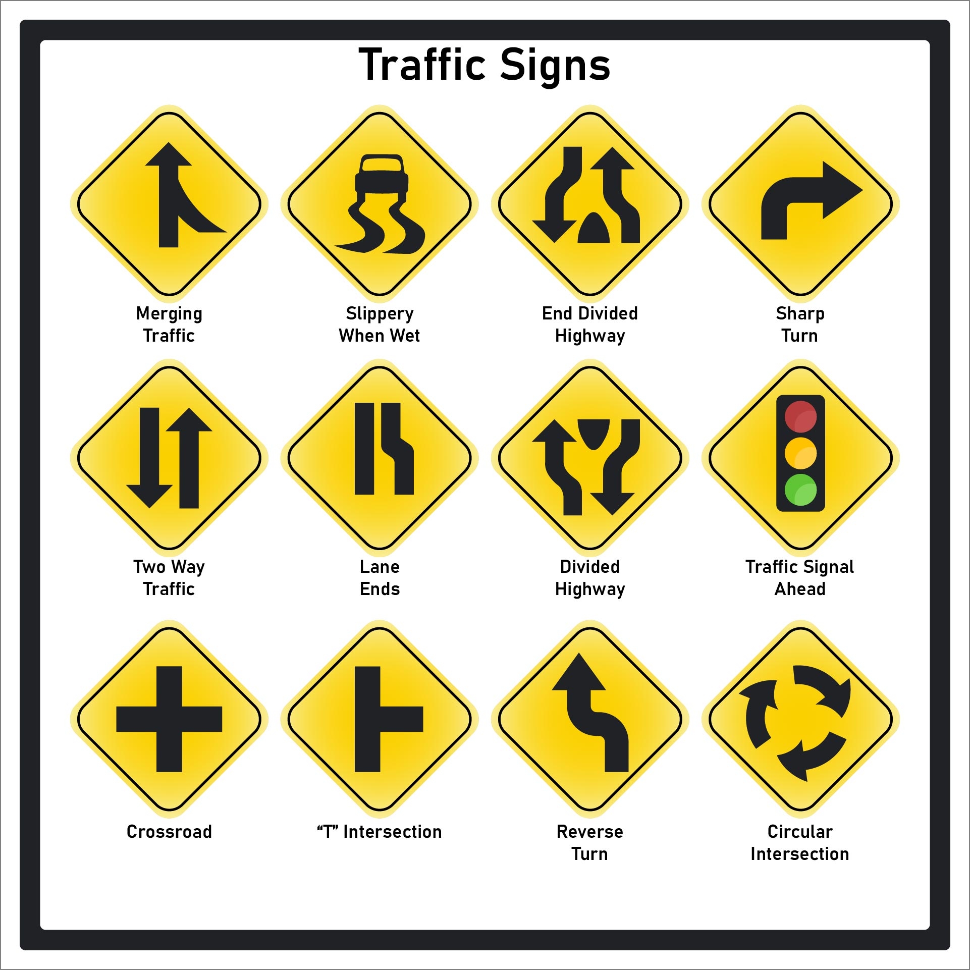 Road Sign Practice Test 10 Free PDF Printables Printablee
