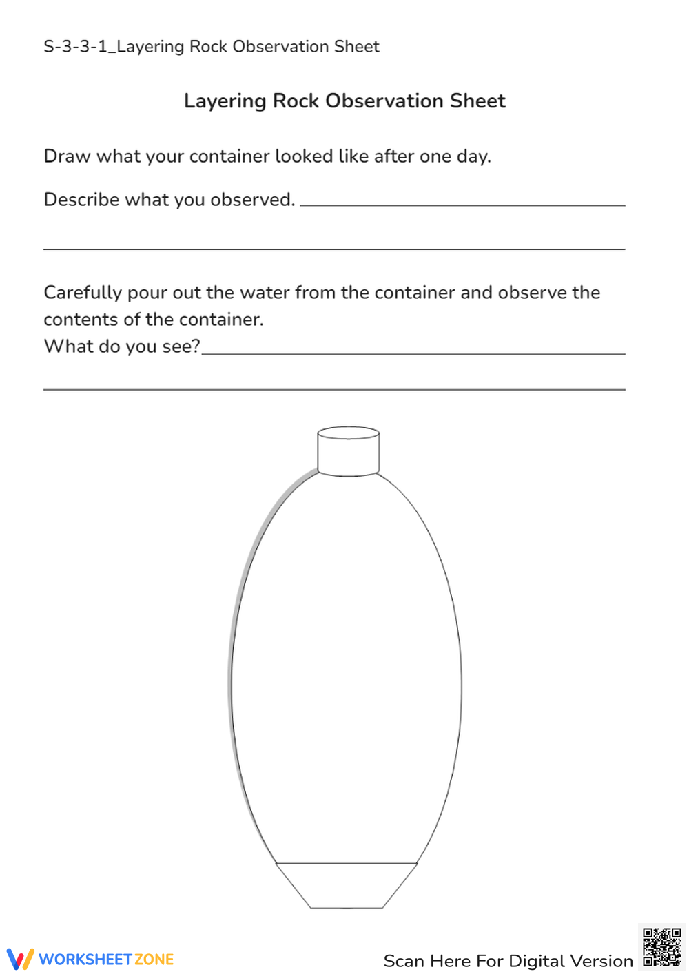 Rock Cycle Worksheets Free Printable