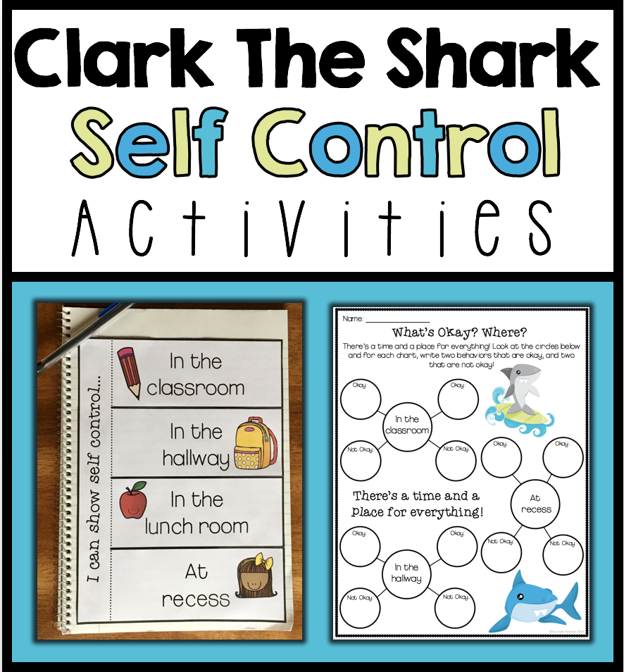 Self Control Activities In Clark The Shark Coloring Pages Collection ClipartXtras