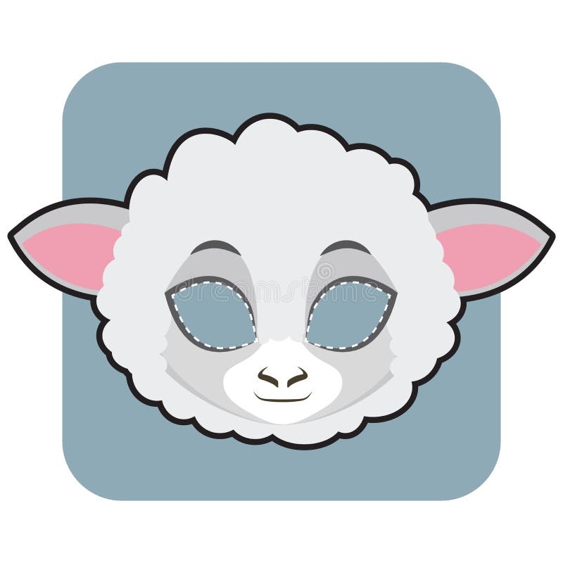 Sheep Mask Stock Illustrations 1 295 Sheep Mask Stock Illustrations Vectors Clipart Dreamstime