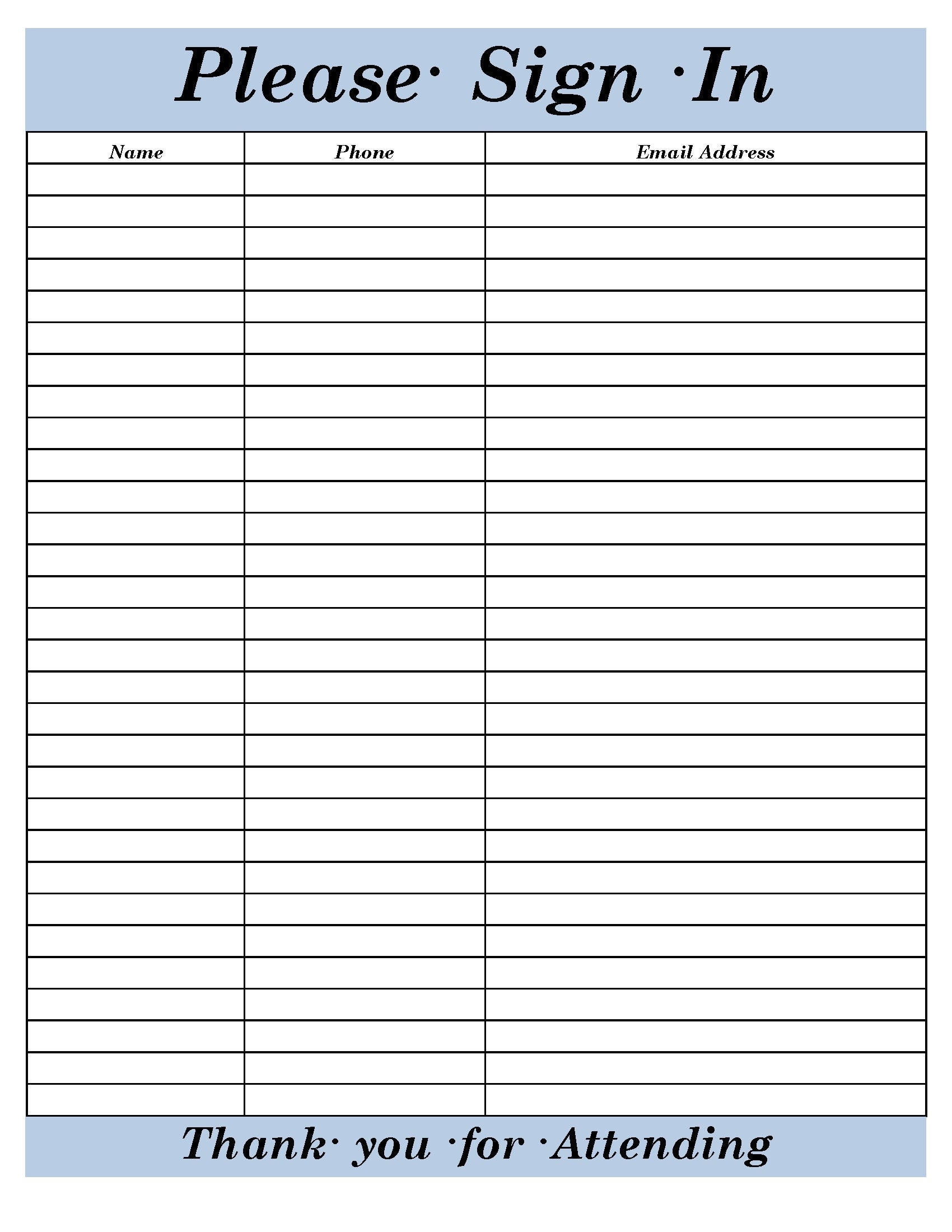 Sign In Sheet template Versatile Printable And Editable Client Sign In Sheet Open House Sign In Printable PDF Realtor Sign In Etsy