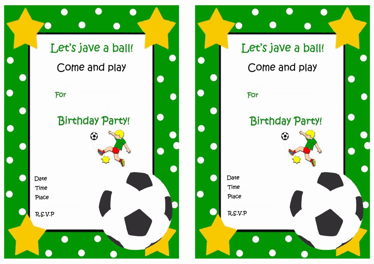 Soccer Birthday Printable