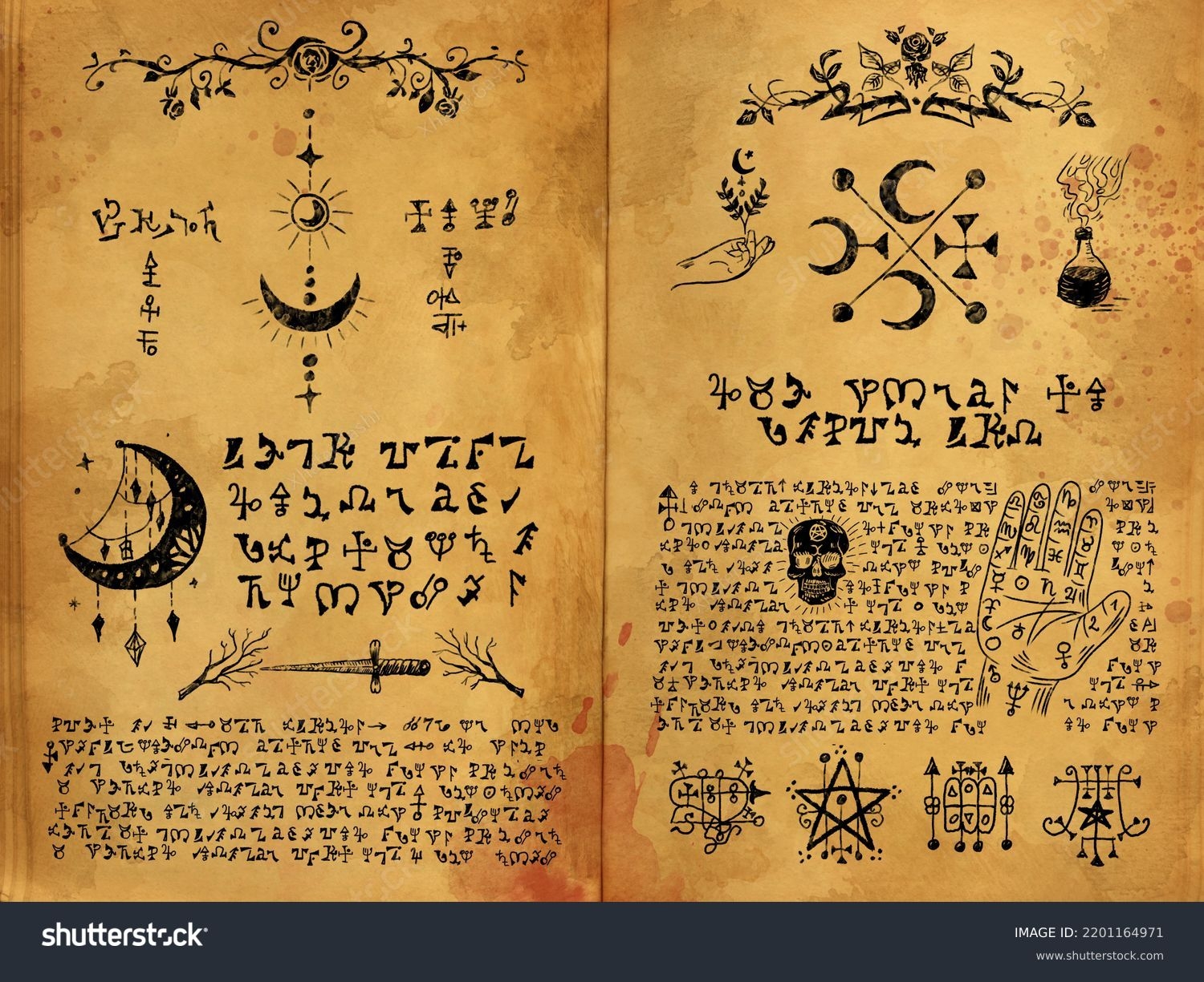 Spell Book Pages Royalty Free Images Stock Photos Pictures Shutterstock