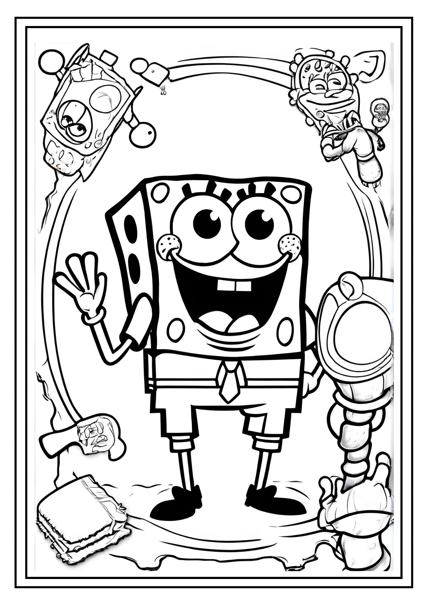 SpongeBob Coloring Pages 30 Undersea Fun Pages