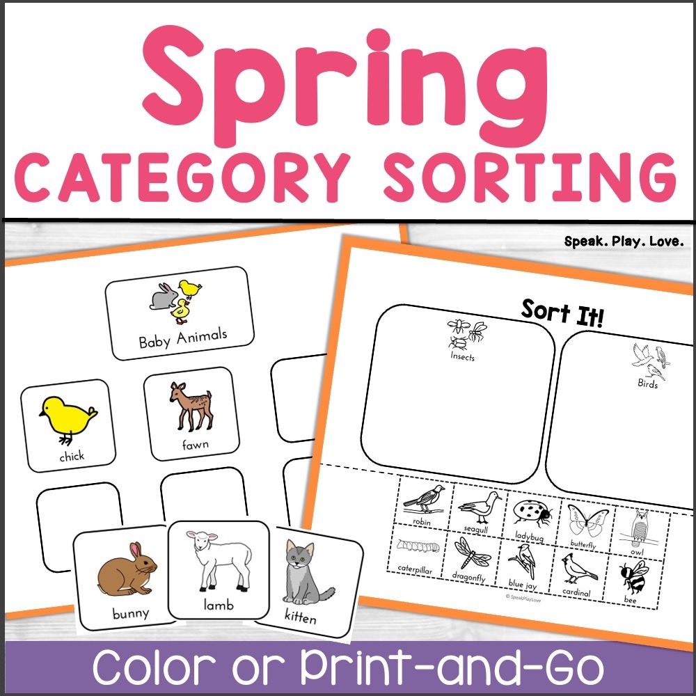 Spring Speech Therapy Activities Free Printable Speak Play Love