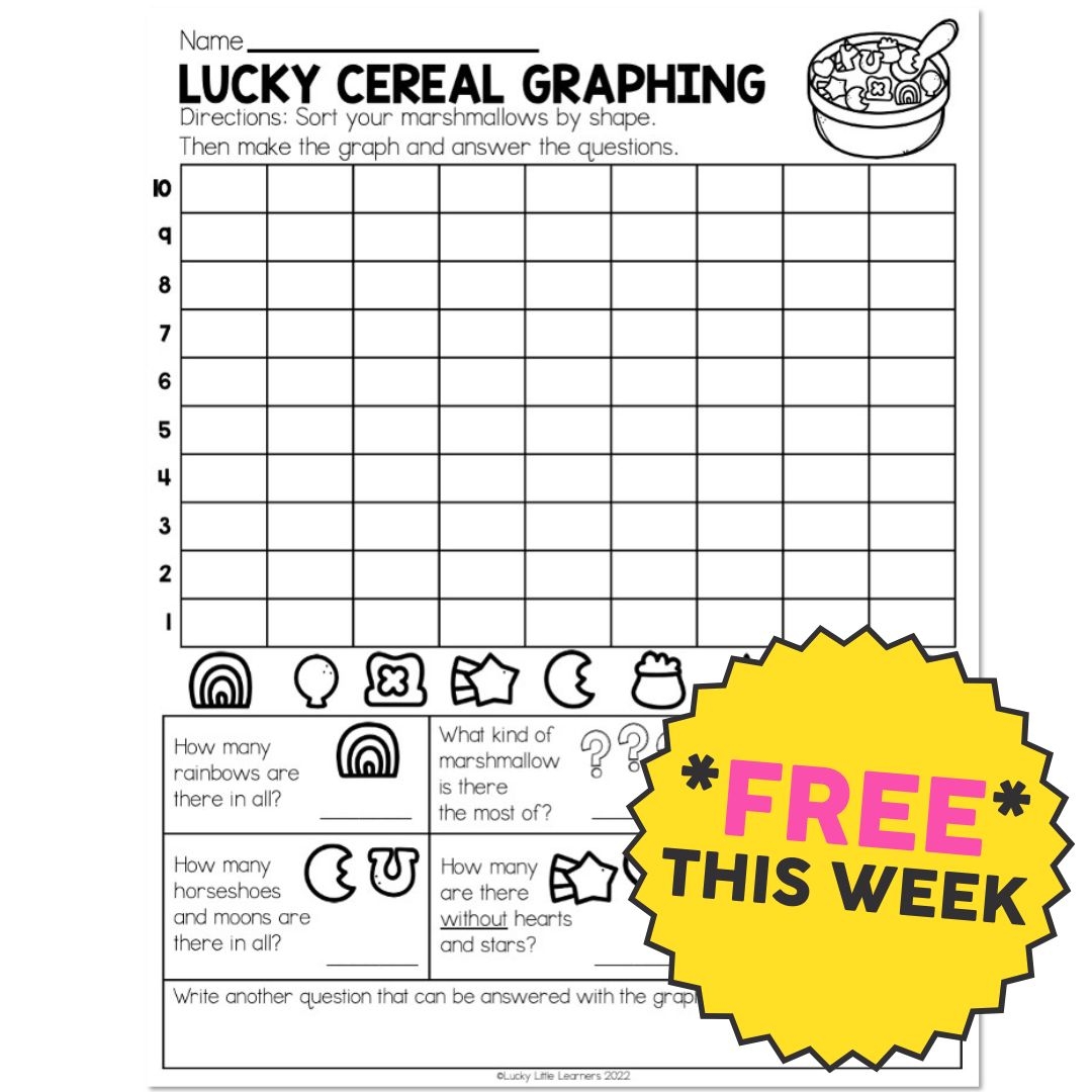 St Patrick s Day Party Lucky Cereal Graphing Sample Lucky Little Learners