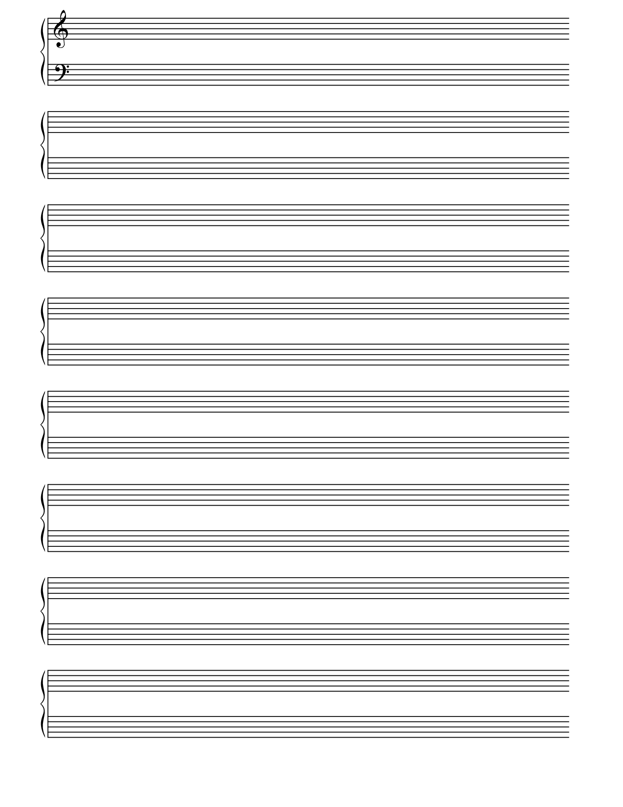 Staff Paper Blank Sheet Music 10 Free PDF Printables Printablee