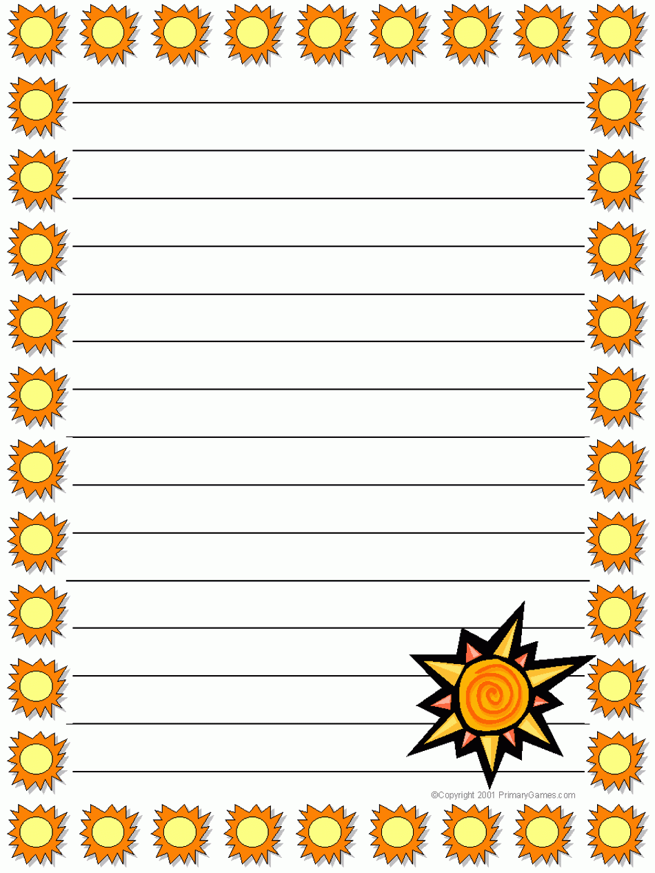 Free Printable Stationery For Kids