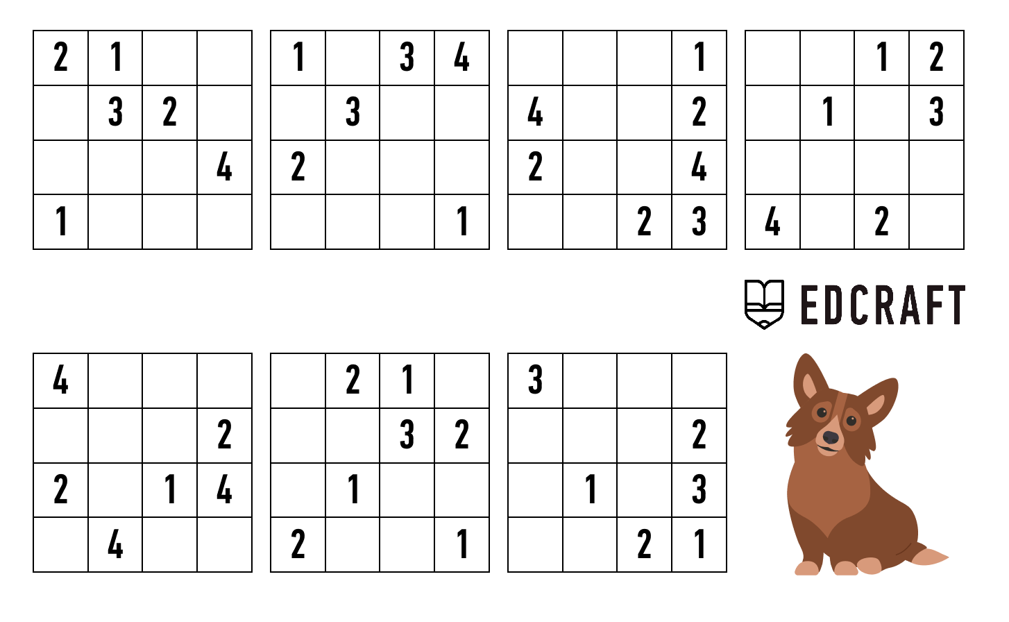 Sudoku For Kids Free Printable Sudoku Puzzles For Kids