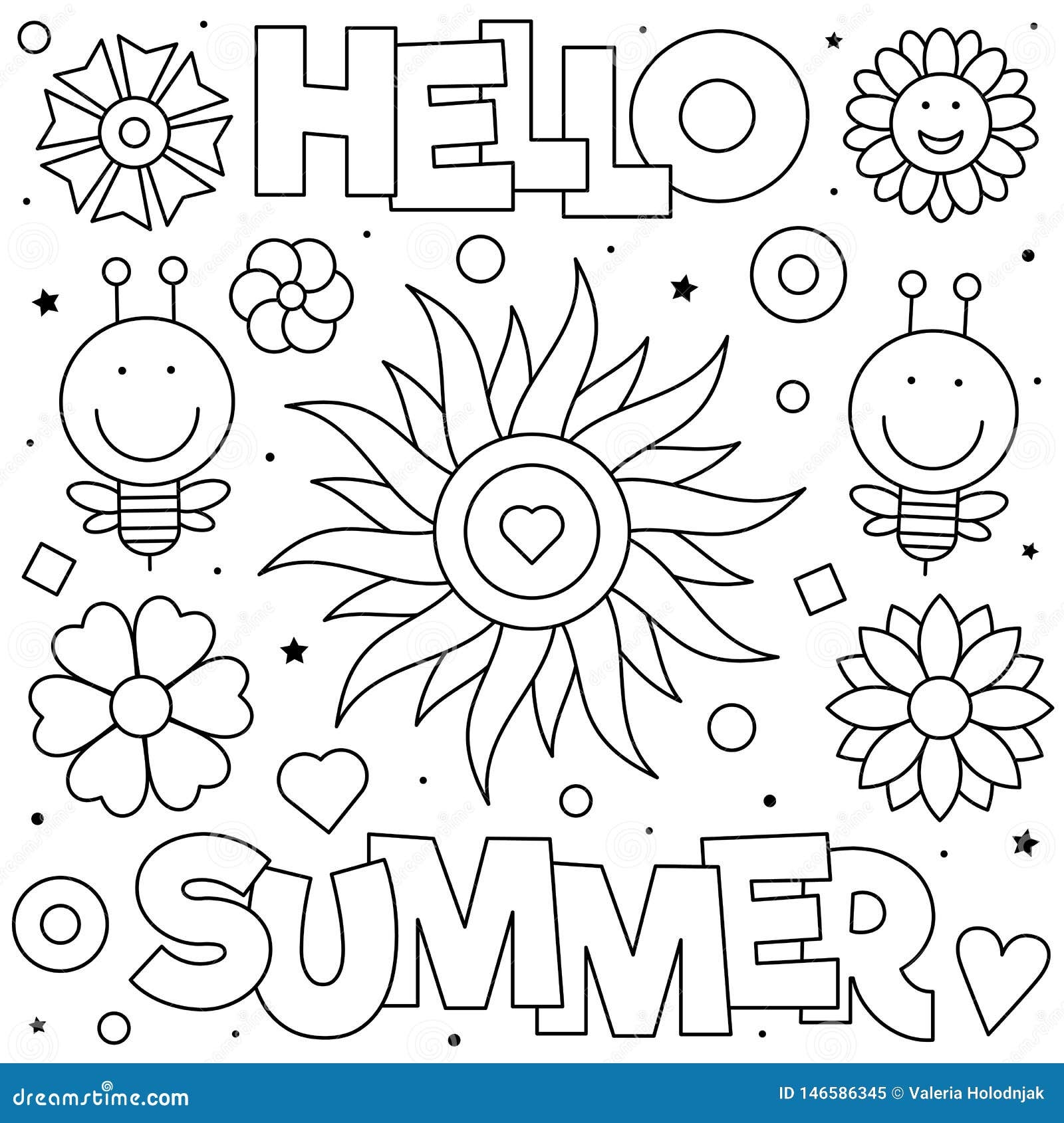Summer Colouring Pages Printable Free