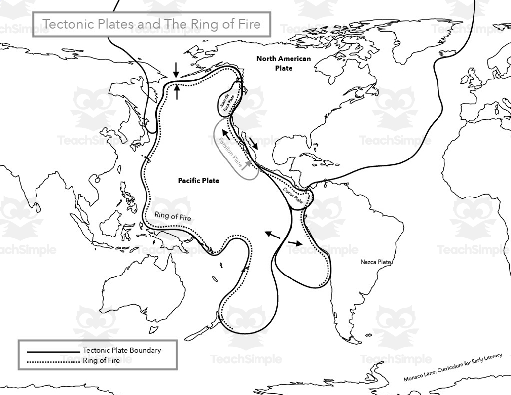 Free Printable Plate Tectonics Maps