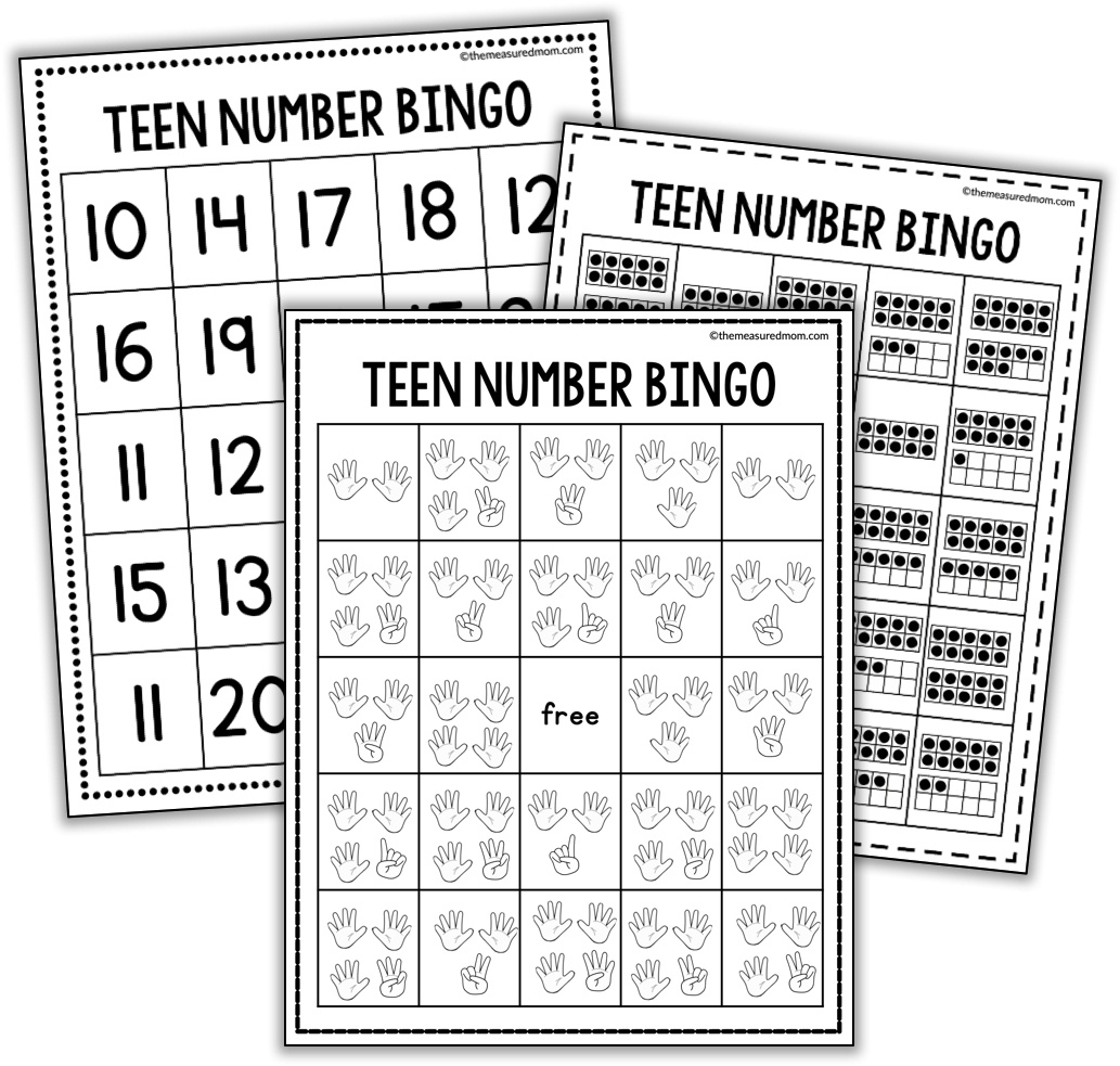 Teen Number BINGO