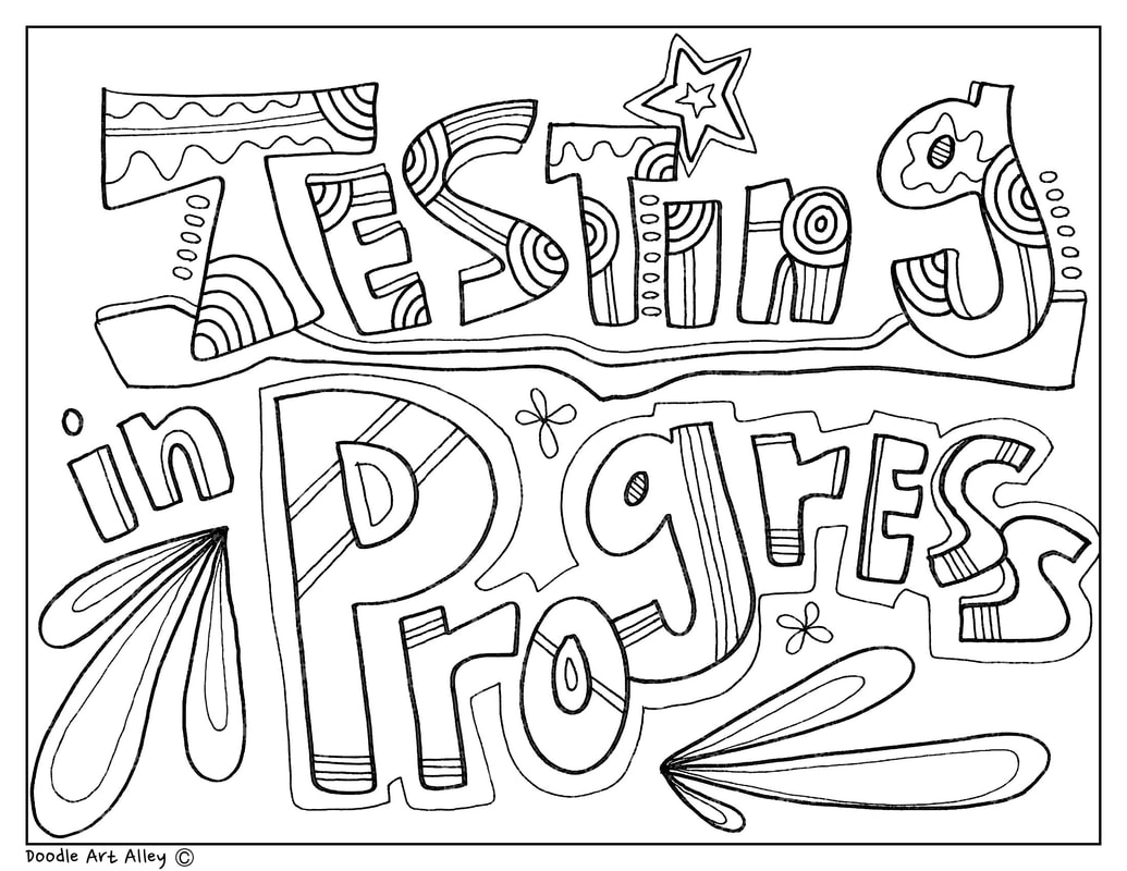 Testing Signs CLASSROOM DOODLES
