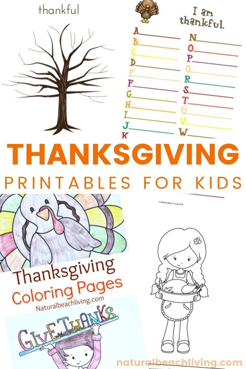 Thanksgiving Printables For Kids Natural Beach Living