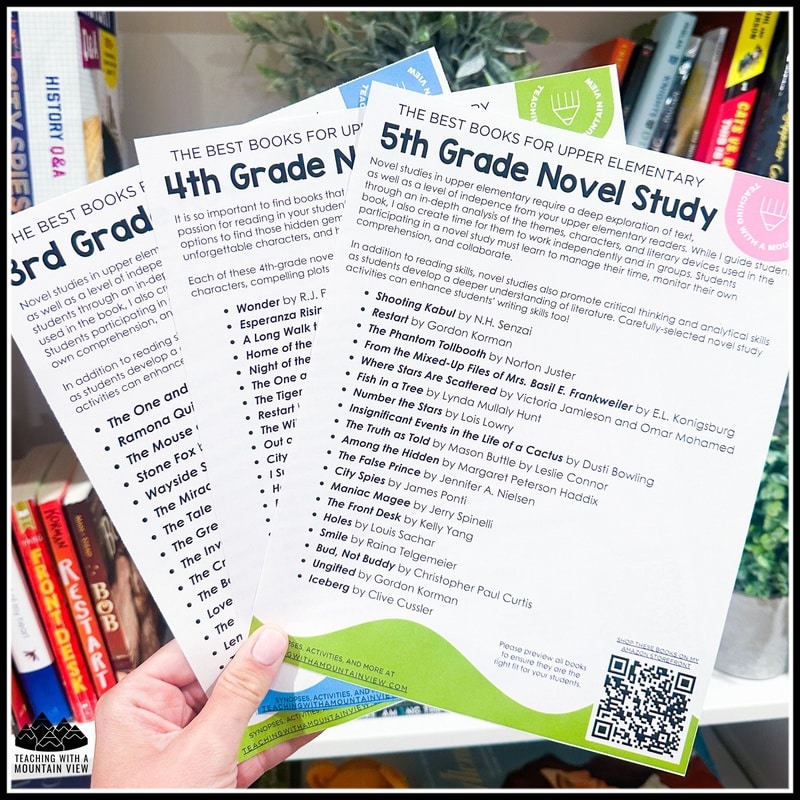 The Best Upper Elementary Books And Free Printable Bookmarks Teaching With A Mountain View