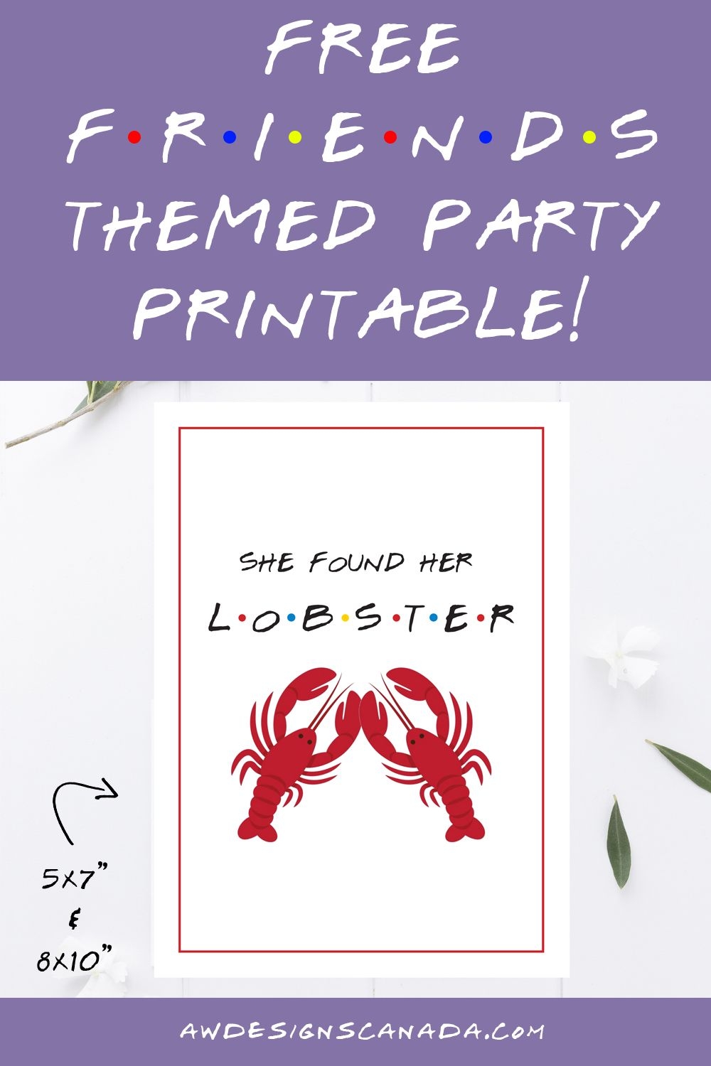 The One With The FREE Friends Bridal Shower Bachelorette Party Printable Aw Designs