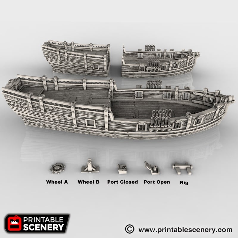 The Sloop Printable Scenery