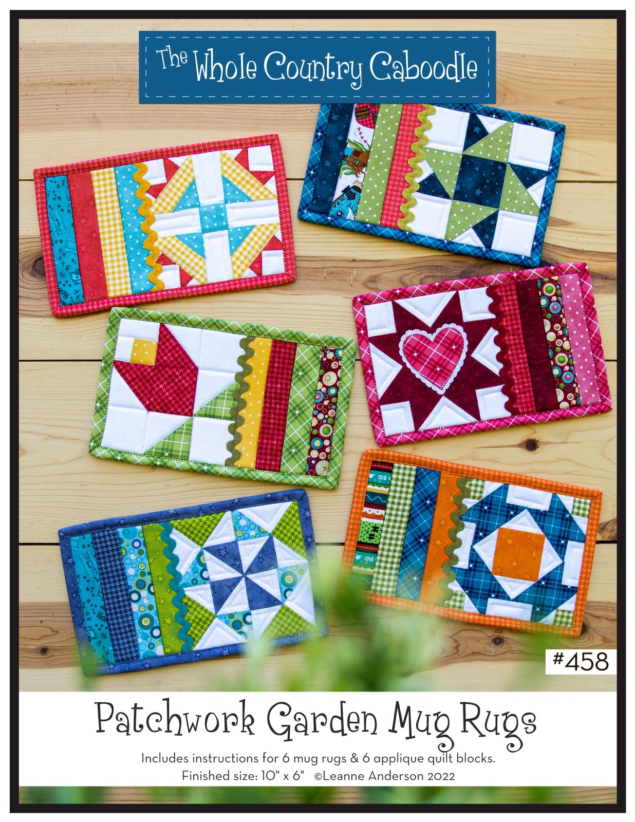 The Whole Country Caboodle Patchwork Garden Mug Rugs Pattern 730629908325