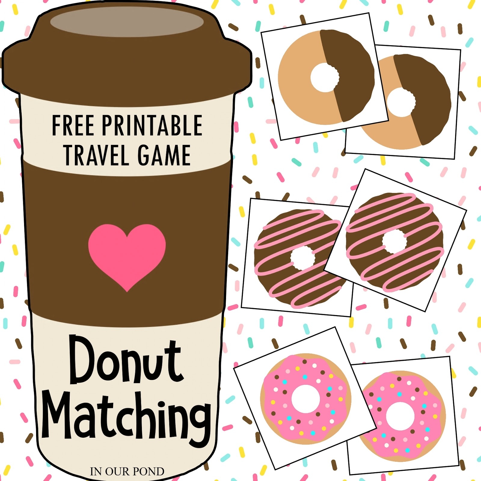 Travel Donut Matching Game In An Altoid Tin