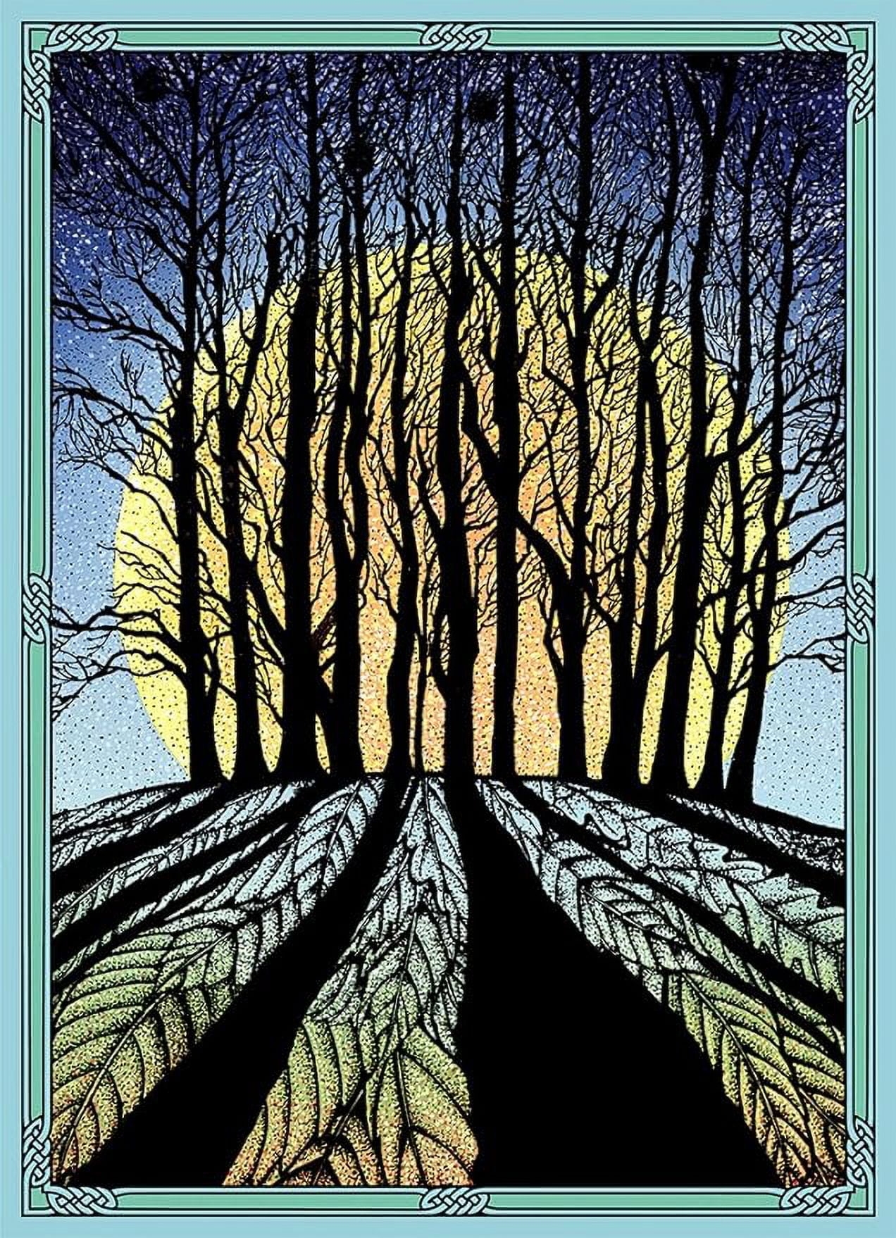 Tree Free Greetings Solstice Cards And Envelopes Set Of 10 5 X 7 Winter Solstice HB93353 Walmart