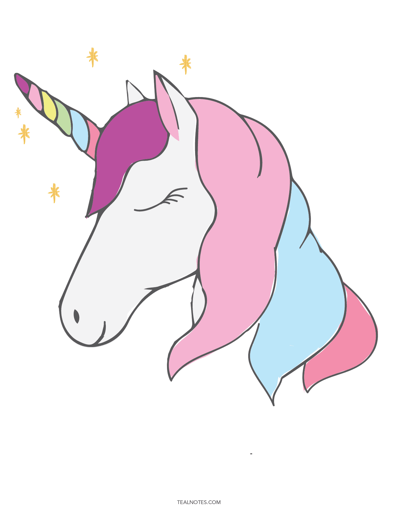Free Unicorn Printable