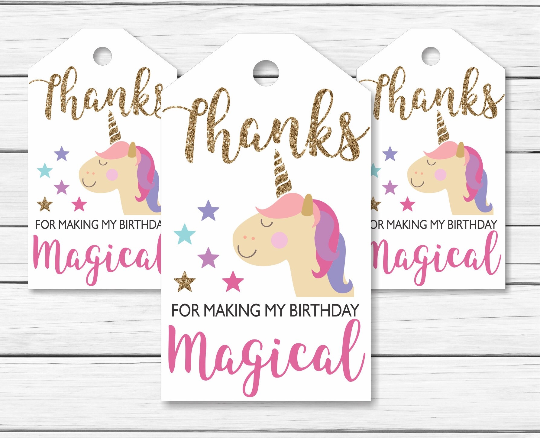 Free Printable Unicorn Gift Tags