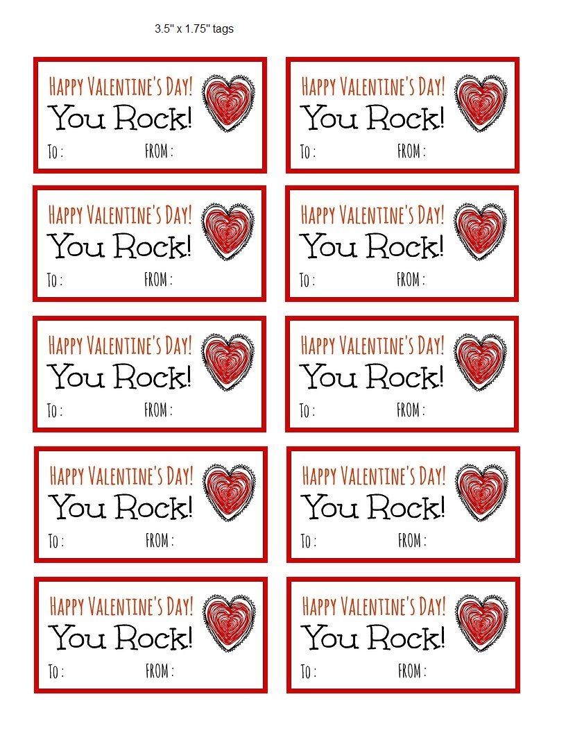 Valentine s Day Printables You Rock 