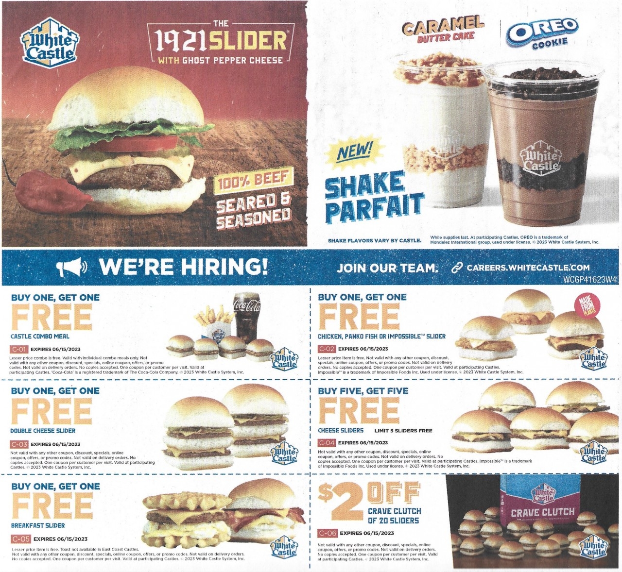 White Castle Coupons Buy One Get One Free Expires 06 15 2023