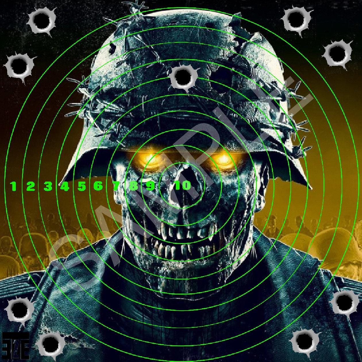 Zombie Target For Airgun Rifle Pistol 22 177 Target Shooting 14cm Etsy